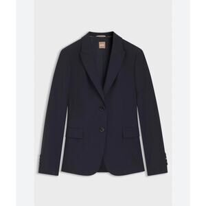 BOSS Hugo Boss “Juleah” Navy Tailored Two-Button Blazer Jacket NWT US 12